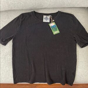 Jungmaven 100% Hemp Black Crew Neck T-Shirt Small/Medium